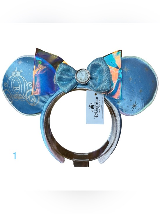 Disney Accessories - Disney Cinderella Carriage Midnight Clock Minnie Mouse Ears Headband NWT 1